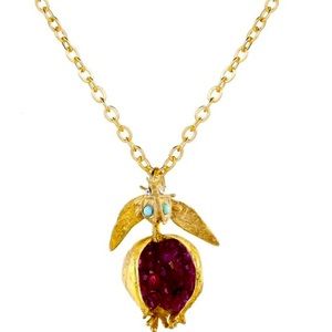 Pomegranate Gold Necklace